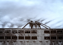 Montreal, Lachine Canal, Silophone, IR 099 100 101 tonemapped edit02  Grain Dust Separators in IR, Annex B1, Silo No. 5 : Infrared, HDR, Montreal